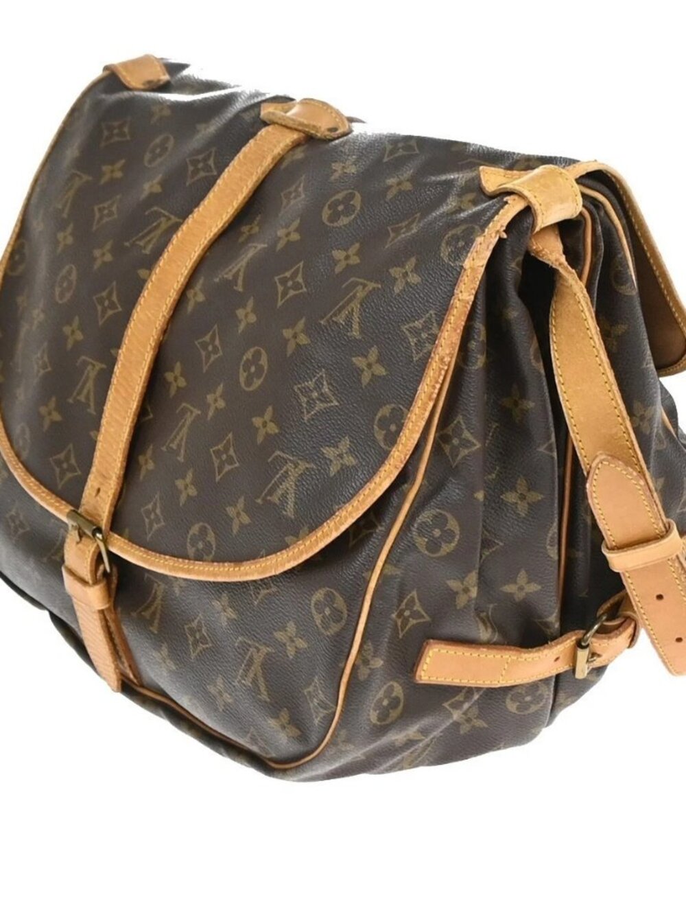 LOUIS VUITTON Saumur 35 Shoulder Bag Monogram Leather BN France M42254 64YJ101 - Picture 4 of 14
